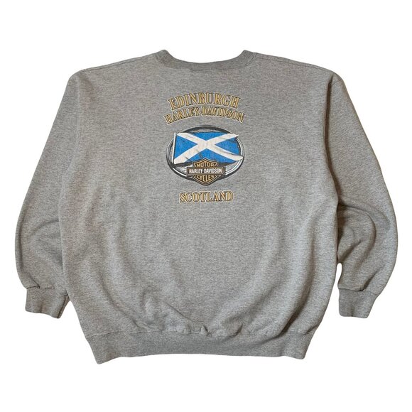 Vintage Harley Davidson Edinburgh Scotland Crewneck L - Picture 2 of 7